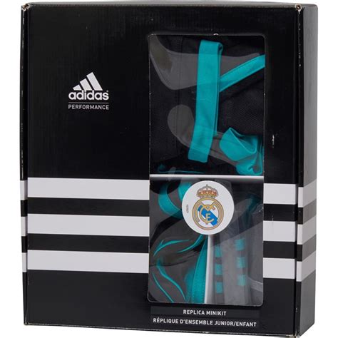 Buy Adidas Junior Rmcf Real Madrid Away Mini Kit Blackaero Reef