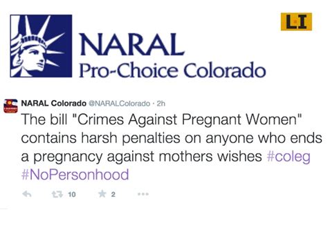 NARAL Colorado SB-268 | pro-abortion Colorado | fetal murder