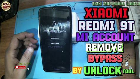 Xiaomi Redmi T How To Bypass Mi Account Unlocktool Redmi T Mi Account