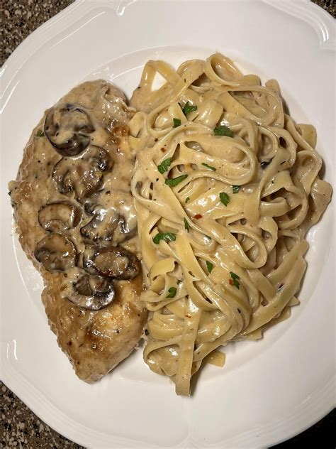 [homemade] Chicken Marsala With Fettuccine R Food