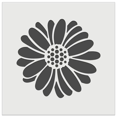 Single Daisy Flower Diy Cookie Wall Craft Stencil 35 Inch