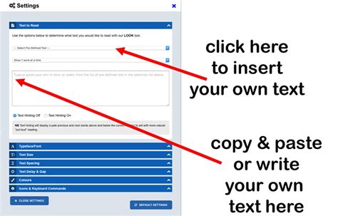 Cvi Scotland Look Settings Instructions