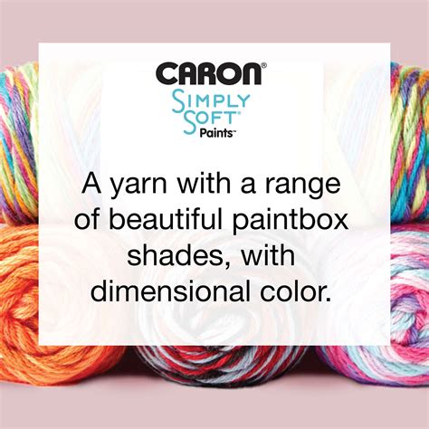 Caron Simply Soft Paints Yarn Oceana 100 Acrylic Machine Washable