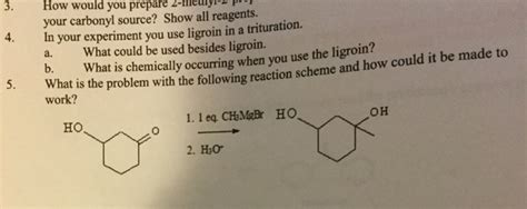 Solved In your experiment you use ligroin in a trituration. | Chegg.com