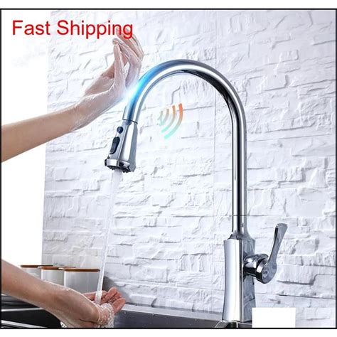 Kitchen Faucets Touch On Smart Sensor Crane For Kitchen Water Tap Sink Mixer Bl Qylsua