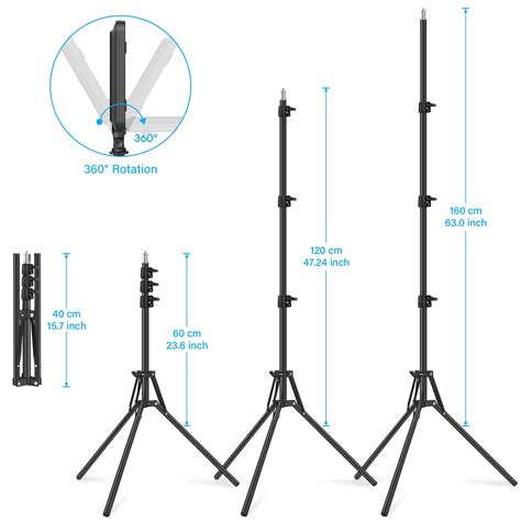 Pack Led Video Light With In Tripod Stand Obeamiu K