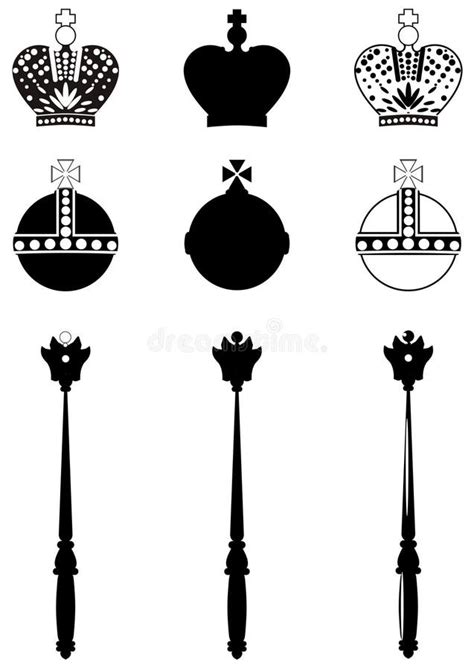 Les Attributs Du Roi Illustration De Vecteur Illustration Du Histoire