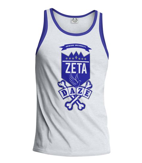 Zeta Phi Beta School Daze Tank Letters Greek Apparel Black Greek