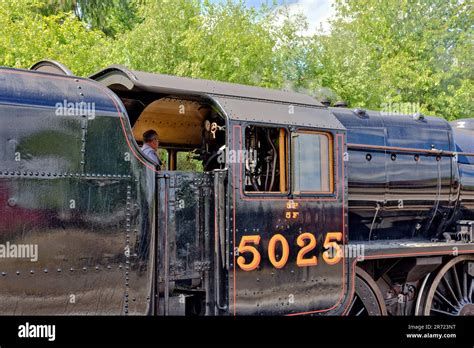 Strathspey Steam Railway Scotland Early Summer The Cab Of Steam Train