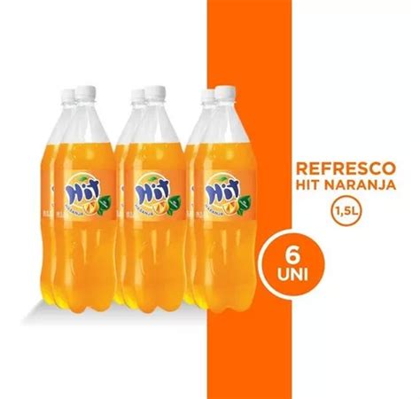 Refresco Hit Naranja Pet 1 5l 6 Unidades MercadoLibre