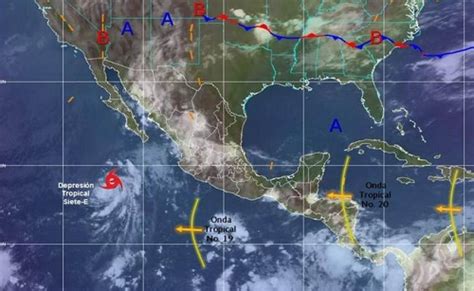 Se Forma Depresión Tropical 7 E En El Pacífico José Cárdenas