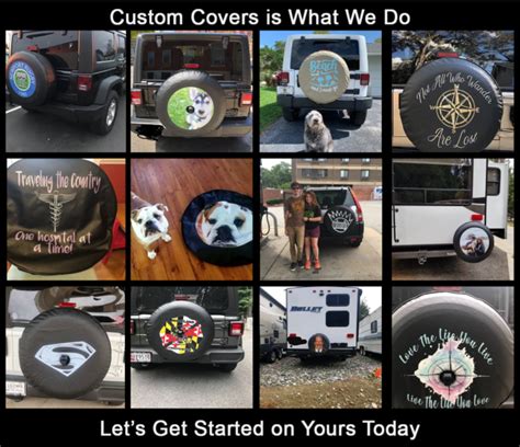 Custom Tire Cover Jl With Hole For Buc Camera Fits Jeep Spare Tire