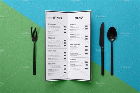 Restaurant Menu Mockup Psd Free Graphic Cloud