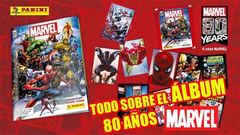 Álbum MARVEL 80 Años de PANINI TODO de la nueva colección con CARDS y