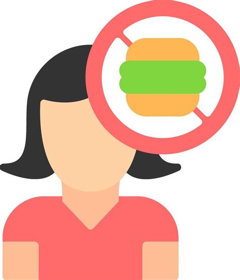 Eating Disorder Flat Icon Vector Art At Vecteezy