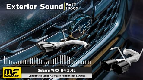 Hear The Sound Subaru Wrx Competition Series Axle Back Exhaust