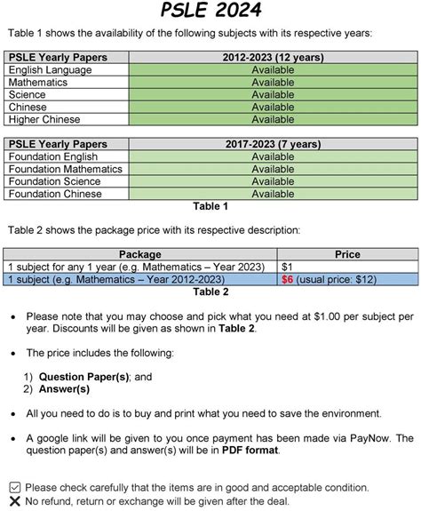 Psle Past Year Papers Yearly Hobbies Toys Books