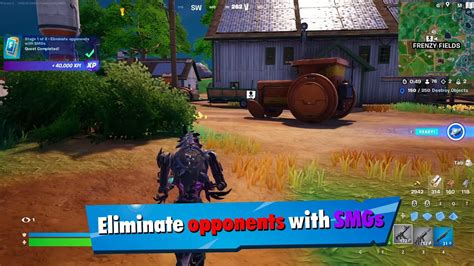 How To Eliminate Opponents With SMGs Fortnite Quest YouTube