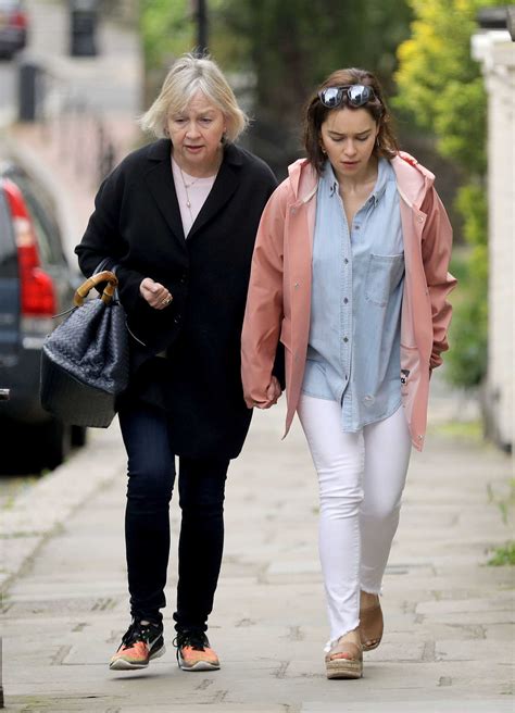 Emilia Clarke Was Spotted With Her Mother Jennifer Clarke in London ...