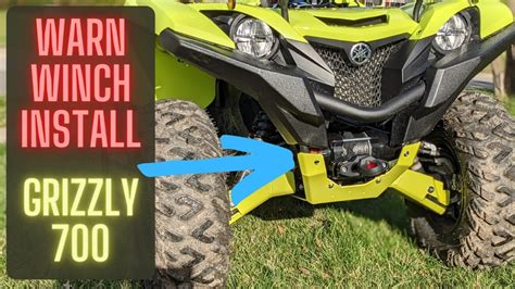 Warn Winch Install Yamaha Grizzly Tips Tricks Correct Mount