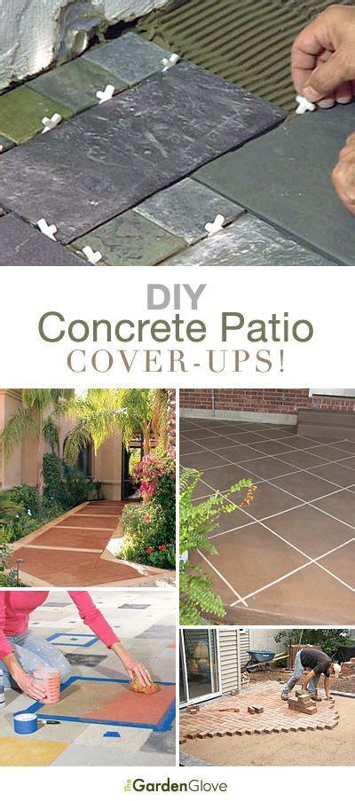 DIY Concrete Patio Cover-Ups Lots of Ideas Tutorials! | Concrete patio ...