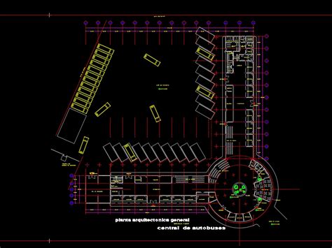 Rodoviária em AutoCAD Baixar CAD Grátis 265 06 KB Bibliocad