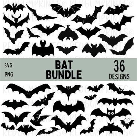 Bat Svg Bundle Halloween Bat Svg Bat Halloween Night Bat Etsy