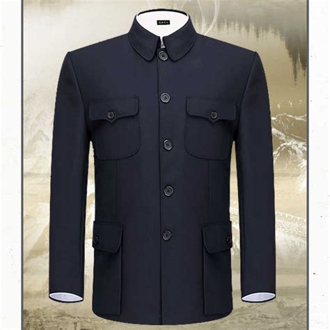 Men Mao Suits Jacket Chinese Tunic Suit Male Mandarin Wing Collar