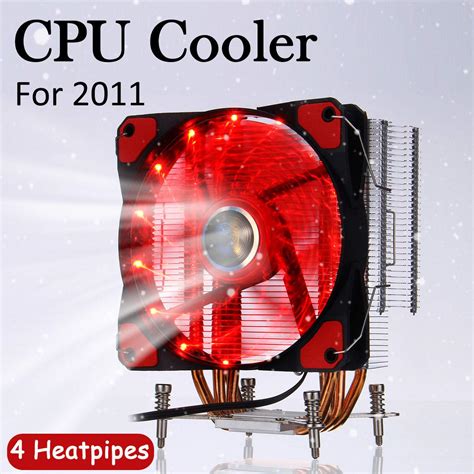 Tubos De Calor Cpu Cooler Para Intel Lga Con Ventilador De