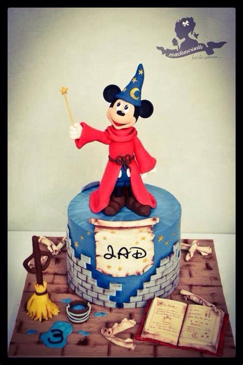 Splendid Sorcerer Mickey Mouse 3rd Birthday Cake - Between The Pages Blog