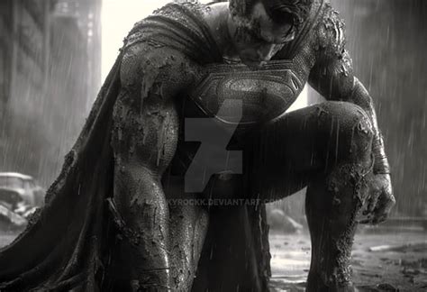 Almost Broken Superman Project Black And White By Rickyrockk On Deviantart