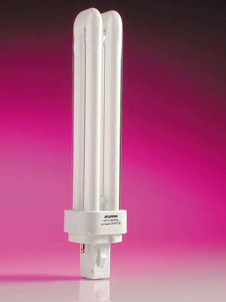 26w 2 Pin Compact Double Lamp G24d 3 White