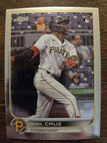 Topps Chrome Oneil Cruz Rookie Card Pittsburgh Pirates Rc Ebay