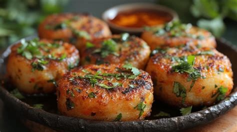 Premium Photo | Image of a delicious Aloo Tikki in India Generative AI