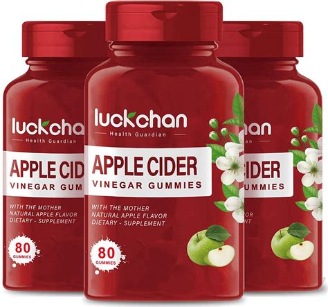 Buy 3 Pack Apple Cider Vinegar Gummies With Mother Maximum Strength