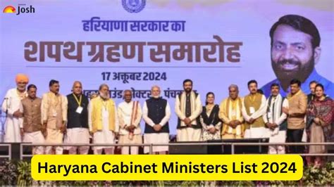 Haryana Cabinet Ministers List 2024 Karla Murielle