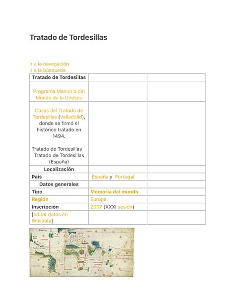 Tratado De Tordesillas Tratado De Tordesillas Tratado De Tordesillas