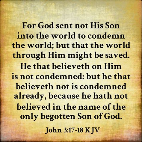 John 3 17 18 KJV Psalms Verses Scripture Verses Biblical Verses