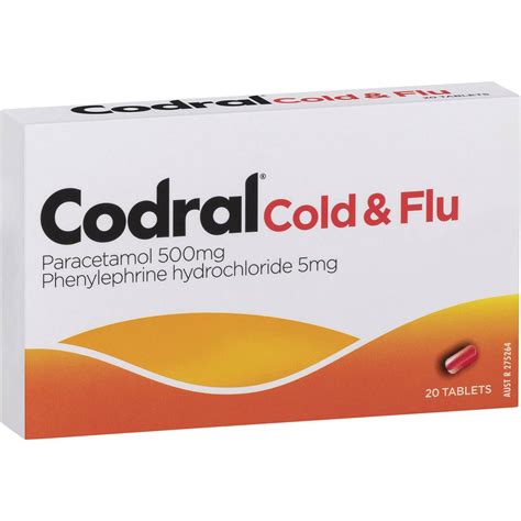 Codral Cold & Flu Tablets 20 Pack | Woolworths