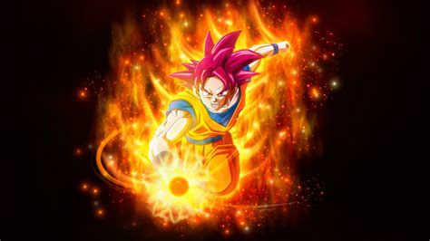 Goku Super Saiyan God Wallpaper