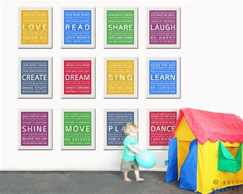 Word Art Wall Art For Kids Playroom Prints Playroom Wall Art Etsy