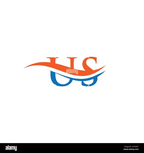 US Linked Logo For Business And Company Identity Creative Letter US