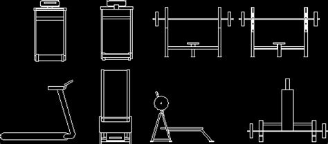 Gym Apparatus DWG Block For AutoCAD Designs CAD