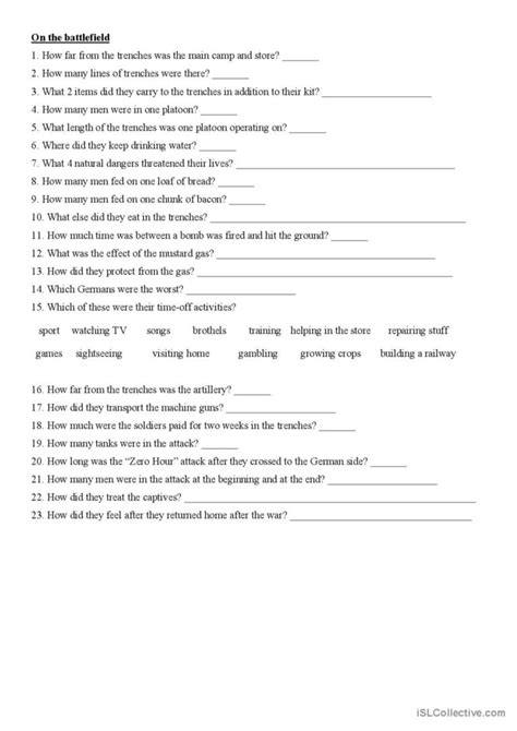 They Shall Not Grow Old Worksheet Deutsch Daf Arbeitsbl Tter Pdf Doc