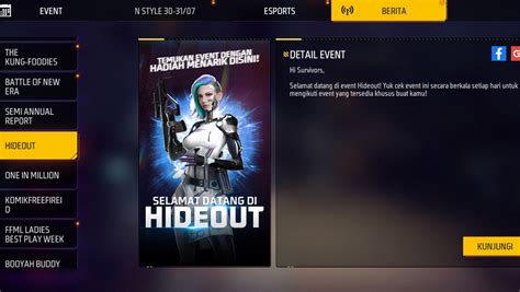 Bocoran Event Hideout Ff Terbaru Berhadiah Gun Skin Hingga Bundle Gratis