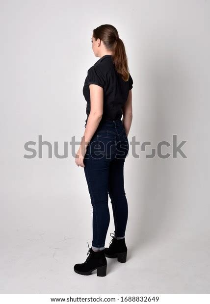 Portrait Pretty Brunette Girl Ponytail Wearing Stock Photo 1688832649 Shutterstock