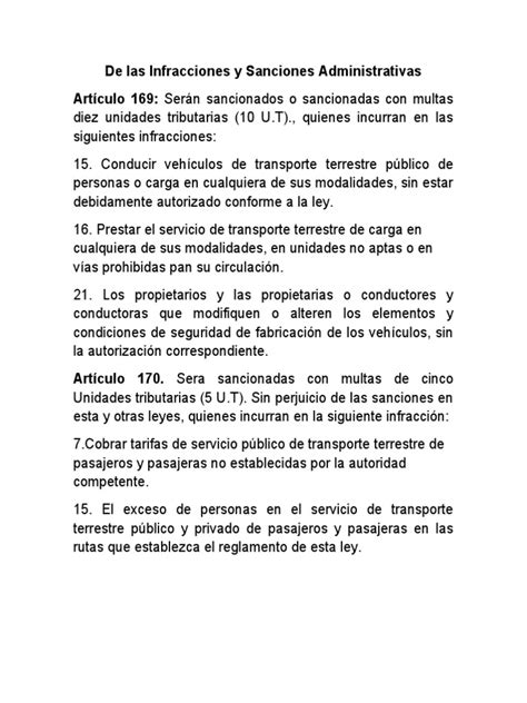 De Las Infracciones Y Sanciones Administrativas Pdf