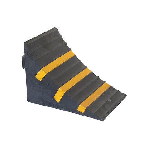 Rubber Wheel Stopper Black And Yellow Stripe 3M UVEX PPE