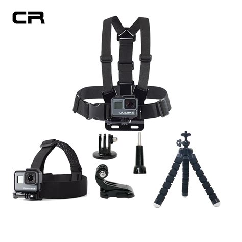 Duszake Accessories For Gopro Hero 5 Mini Monopod Chest Strap Belt Head