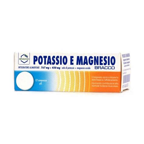 Potassio E Magnesio Integratore Alimentare 12 Compresse Effervescenti Più Medical